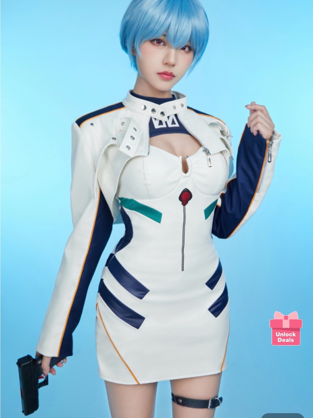 Rei Ayanami Evangelion Cosplay Costume